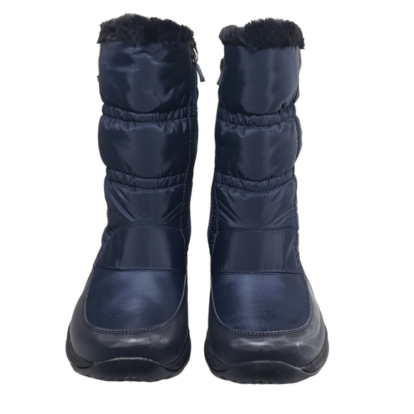Life Stride Element2 Dark Blue Faux Fur Zip Winter Boots Sz 8M - Picture 5 of 13
